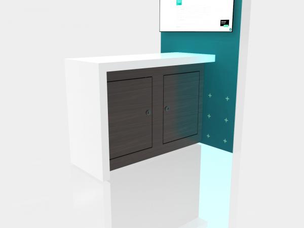 VK-5214 Island Trade Show Exhibit -- Demo Counter Back